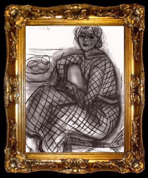 framed  Henri Matisse Young woman, ta009-2